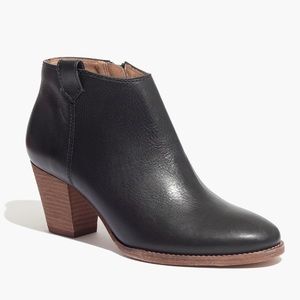 Madewell Billie Boot in Black Leather